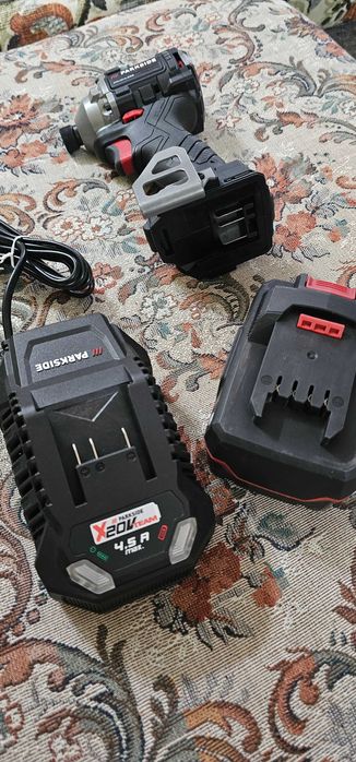 bormasina cu impact parkside performance baterie 4ah smart