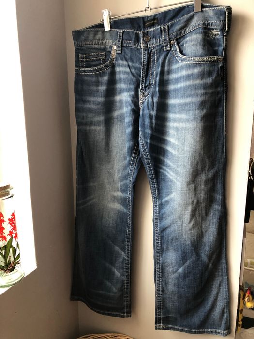 Нови американски маркови мъжки дънки Silver Jeans