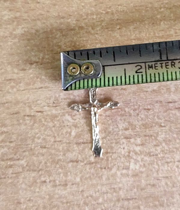 Златен Православен кръст, 14 карата плътно злато, подарък за кръщене