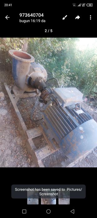 Сув насос сотилади.