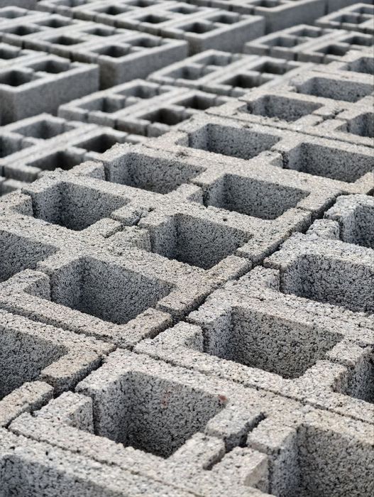 Фасадные Евро шлакоблок, прессованные из клинца под расшивку (Ровные)