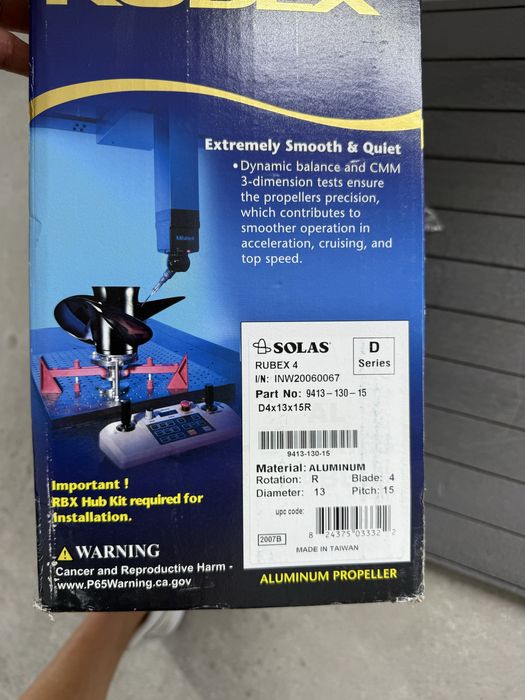 Elice Mercury 60-140CP, Solas Rubex 4pale