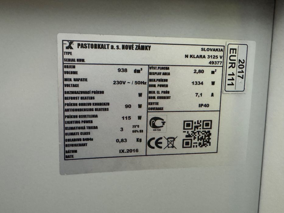 Vand vitrina frigorifica Klara 3 metri Noua !