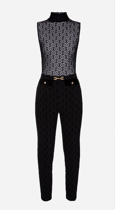 Elisabetta Franchi  Оригинален Гащеризон  /Women's Sleeveless One-piece Suit Black/ Нов