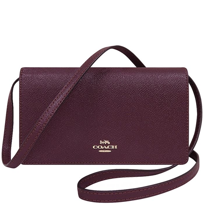 малка чанта Coach бордо