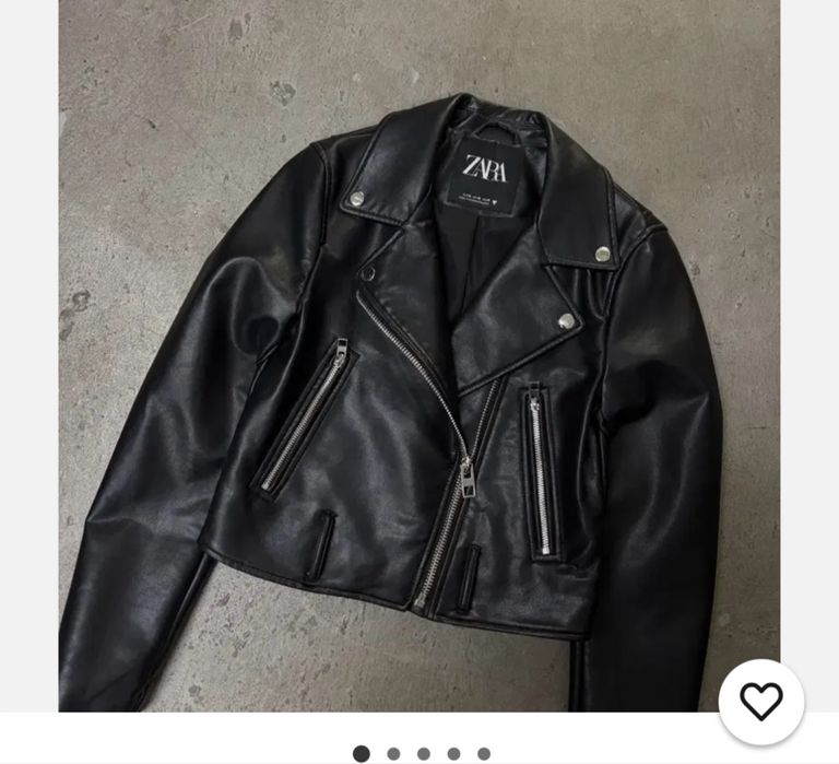 Оригинал зара куртка кожанный