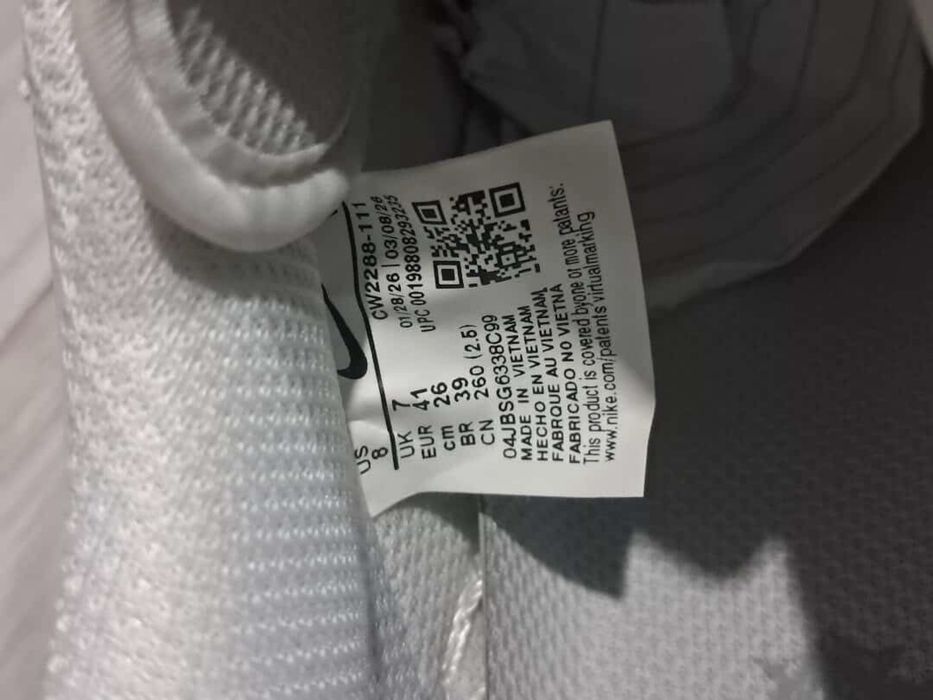 Air force 1 albi marimea 41