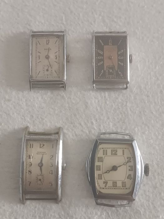 Lot 4 Ceasuri Bărbătești Doxa / Roamer WWII Officer Watches Swiss