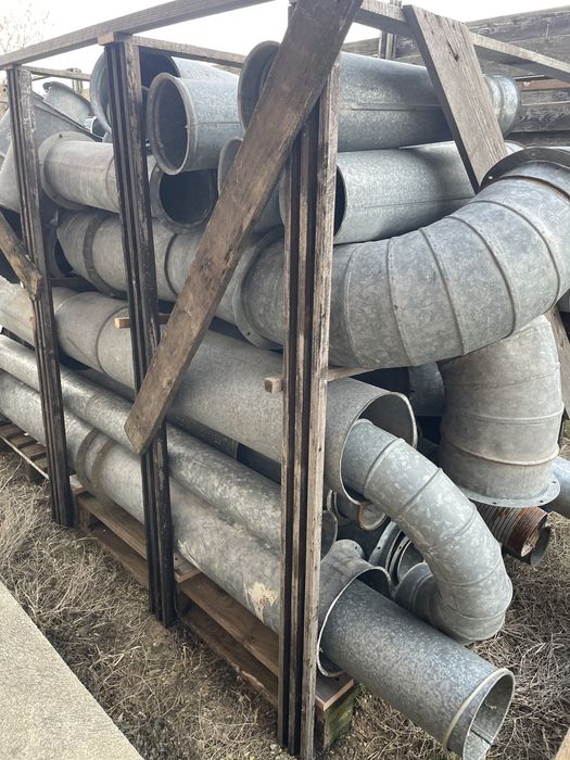 Freza  1200 euro, tubulatura exhausare din tabla galvanizata, Italia.