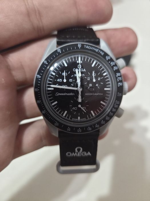 Ceas Omega x Swatch Moonswatch Mission to the Moon - Full Box, Ca Nou