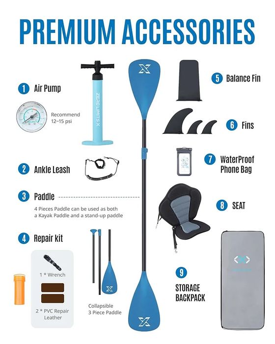 Placă de SUP ZLX stand up paddle noua model 2024