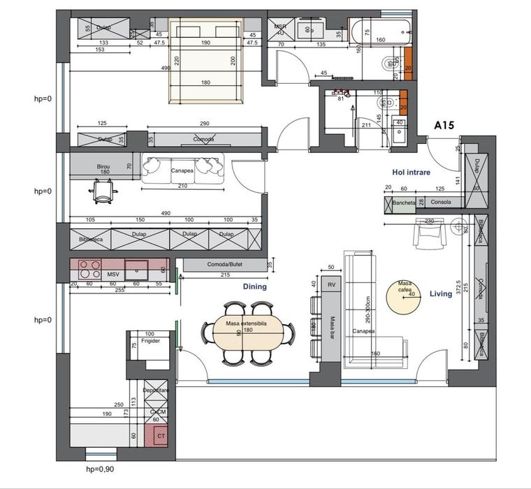 Apartament 3 camere în Copou