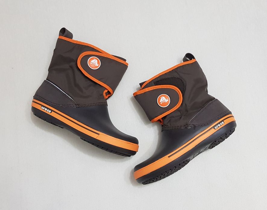 Ghete toamnă și iarnă CROCS Crocband II.5 Gust Boot Espresso nr 34, 35