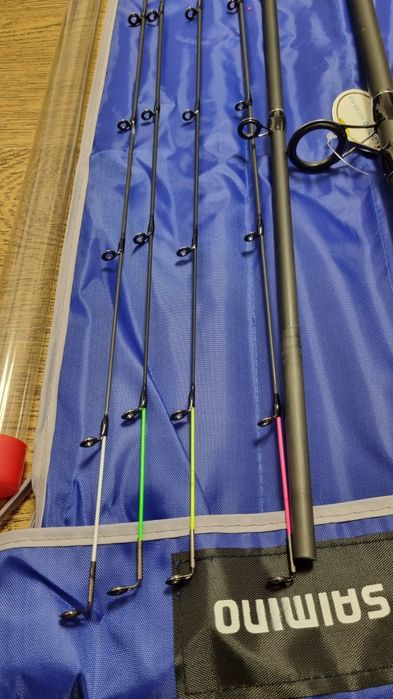 Lanseta Feeder 3.90m SAIMINO,TFD-07 + Mulineta FL BLACK TENA 6000