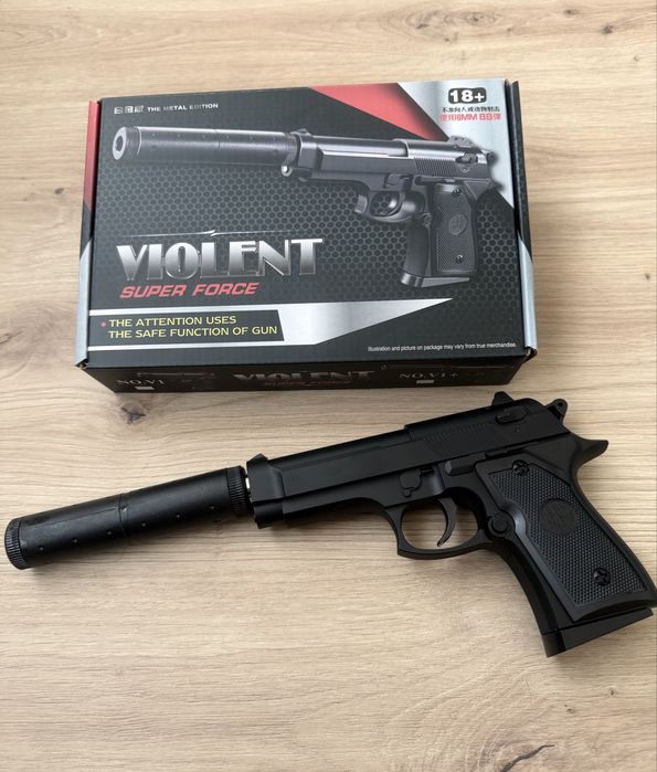 Метални Airsoft Пистолети + 1000 топчета подарък НОВИ МОДЕЛИ
