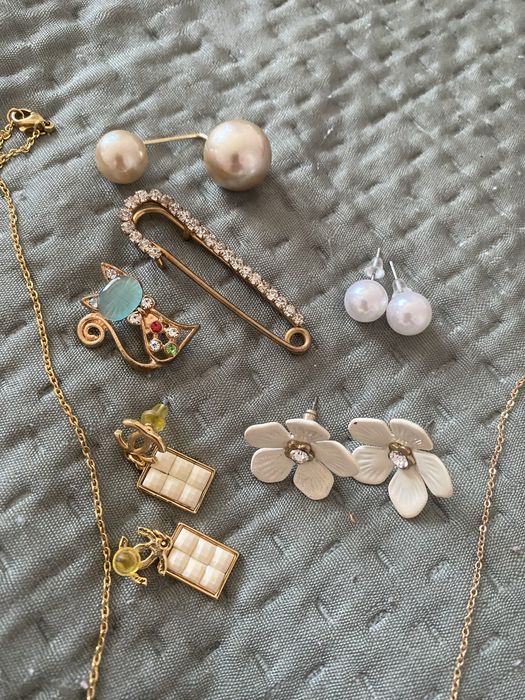 Лот бижута и брошки