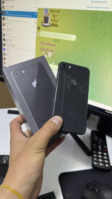 iphone 8 holati yaxshi 8.    256 talik hotira  yomks 100 % alishgan