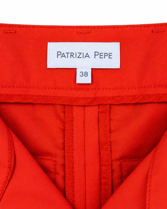 Pantaloni Patrizia Pepe damă corai, mărimea XS, croială slim elegantă