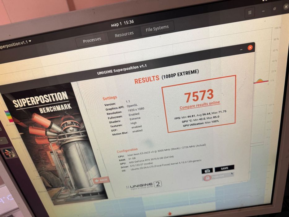 Видеокарта RTX 3070 MSI Ventus Twin Fan 8Gb GDDR6