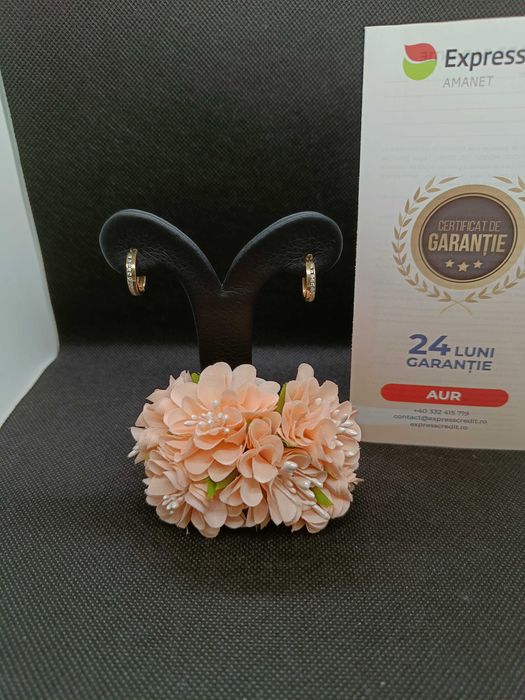 Cercei aur 14K 2.65g (Ag16 Moldova b33240.3) - Garantie 2 ani!