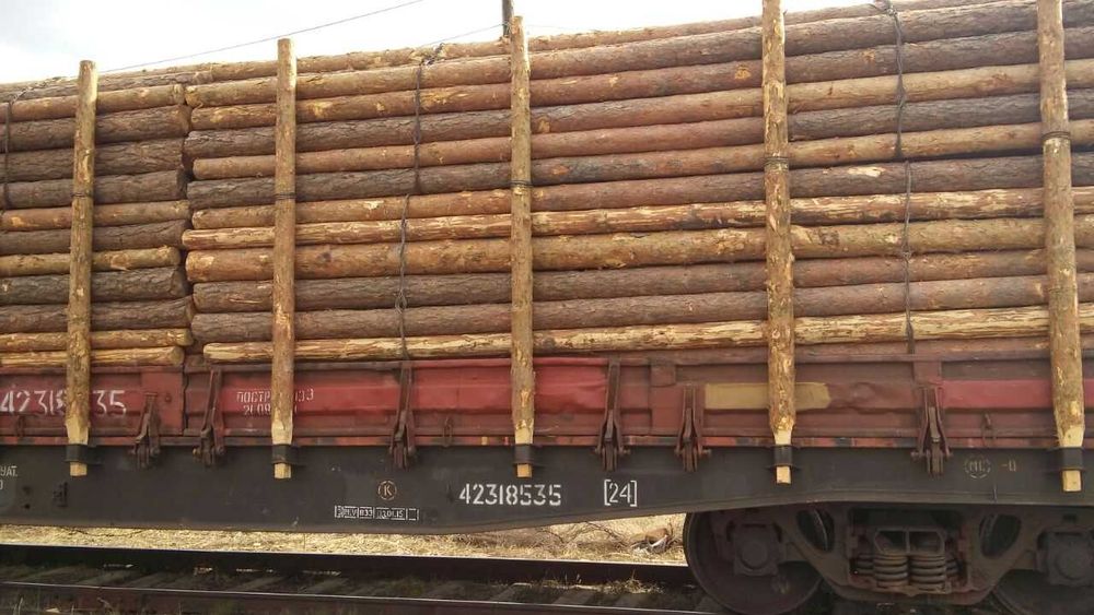 Деревянные опоры для ЛЭП и пиломатериалы