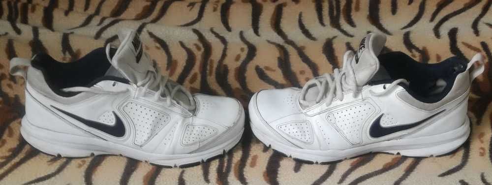 NIKE T-LITE XI Оригинални Бели Маратонки-Обувки от Естествена Кожа