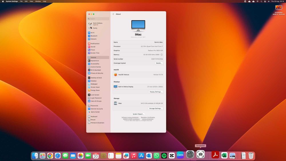 iMac Retina 5k 27 inch 2017
