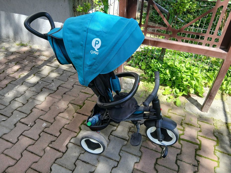 Tricicleta pliabila Qplay Rito PLUS Turcoaz