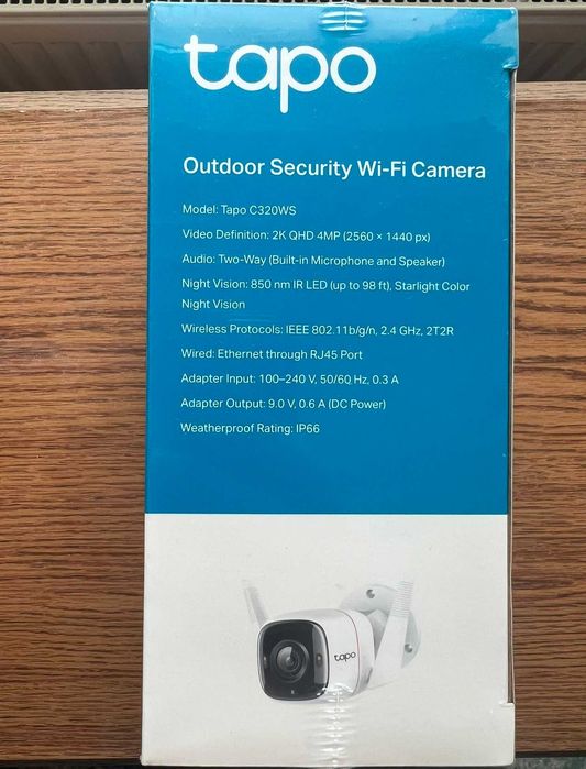 camera supraveghere video  exterior tp-link tapo C320WS 2K 4MP QHD