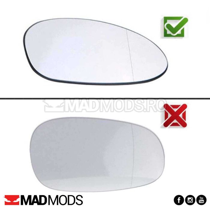 Sticla oglinda stanga dreapta E46 E85 E86 E82 E90 E91 E92 E93 NFL etc