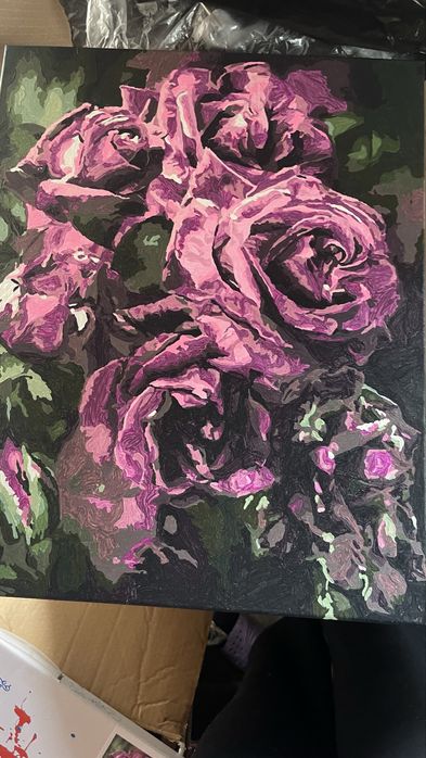 Картини ръчно рисувани по  номера идялни за подарък ……………………..