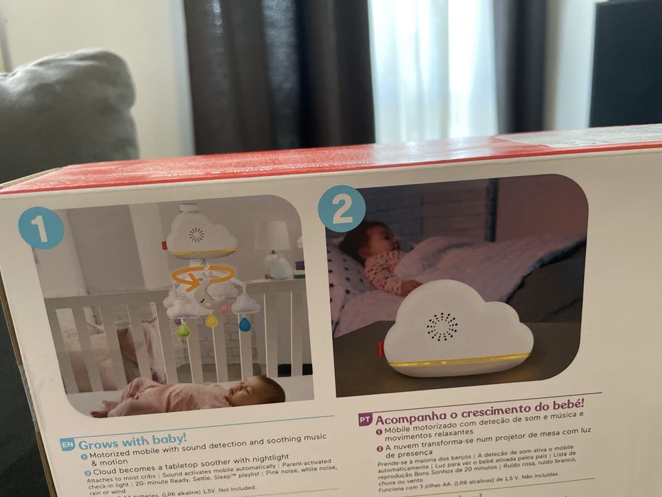 Fisher Price успокояваща преспивна музикална играчка лампа за бебе