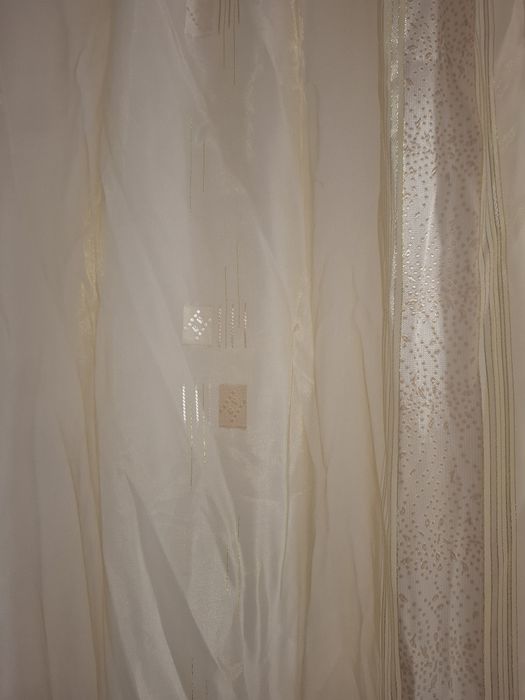 Perdea in doua nuante de ivory