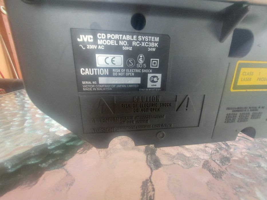 JVC RC-XC3BK boombox portabil