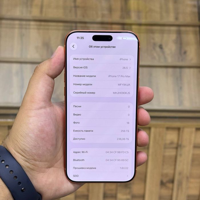 Iphone 17 Pro Max / 256gb / 100% / ID4031