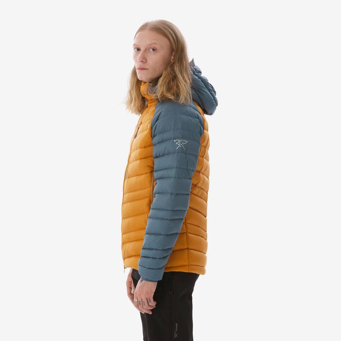 Geacă umplutură din puf Alpinism Galben - produs resigilat Decathlon