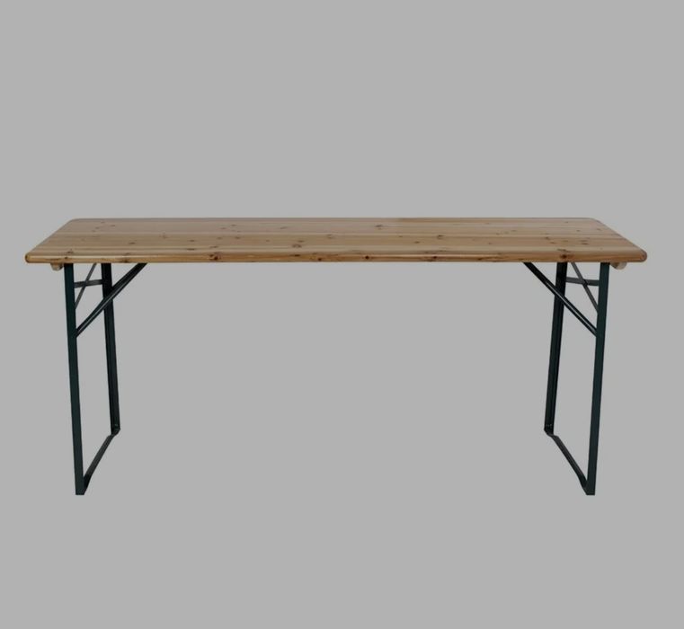 Сгъваем Комплект градинска маса 200х80смН76см + пейки с облегалка 200х