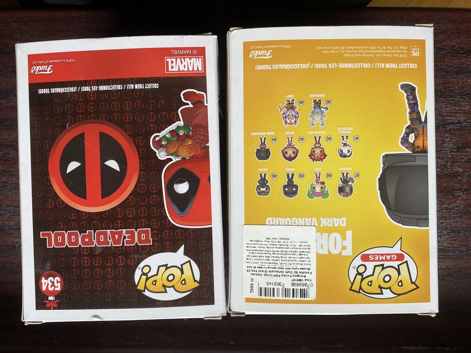 Funko Pop Dark Vanguard 464 + Deadpool 534 оригинал