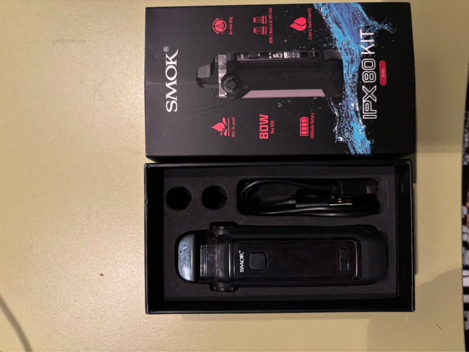 SMOK IPX 80W Kit – Отлично състояние + USB кабел