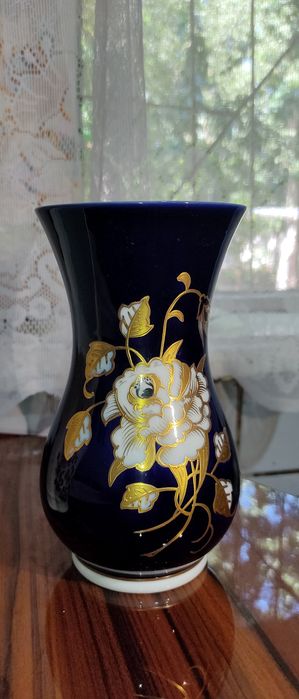 Ваза гдр кобальт