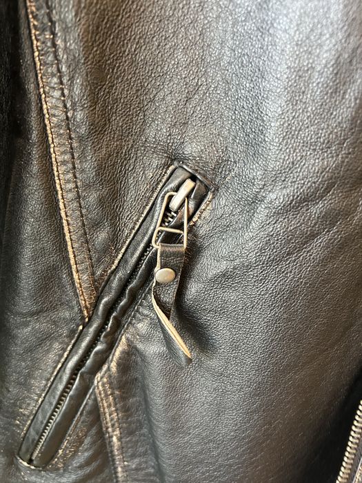 Кожено яке от естествена телешка кожа Tom Tailor със захабен ефект