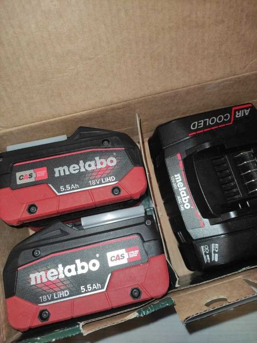 Metabo acumulatori 5,5 Ah , încărcător ASC 145, Set produs nou.