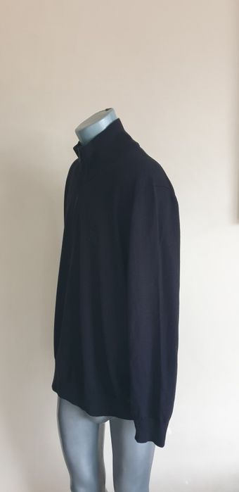 Hugo Boss Zip Cotton Knit 2XL - 3XL НОВО ОРИГИНАЛ Мъжки Памучн Пуловер
