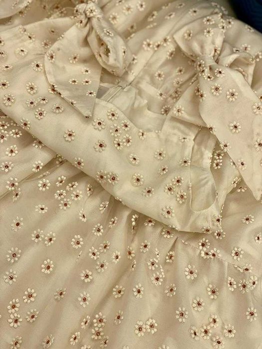 Rochie 12-14 ani -atelier- material deosebit căptușeală mătase-bumbac