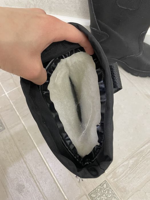 Сапоги зимние кожанные