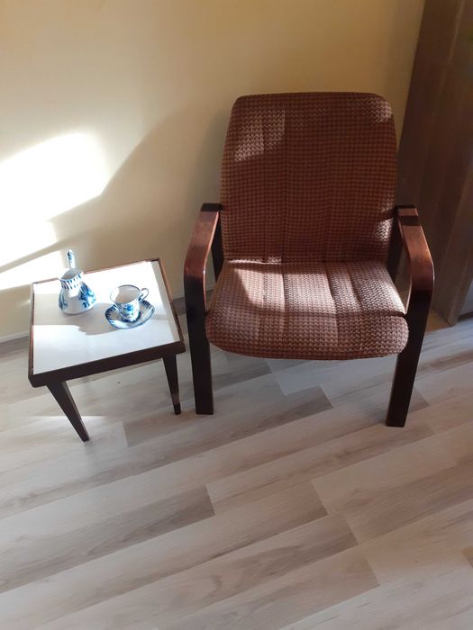 Малък Фотьоил + малка масичка – 52 лева.