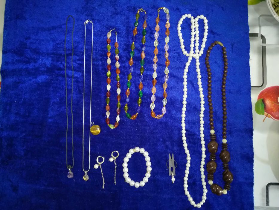 Бусы Агат Аметист