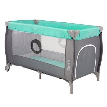 Pătuț pliant Sven Plus Turquoise Grey Lionelo