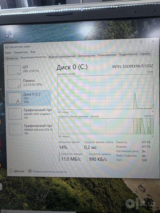 Asus Tuf i5-10300H 8/512/1650 4Gb 15.6 FHD Ips 144Hz