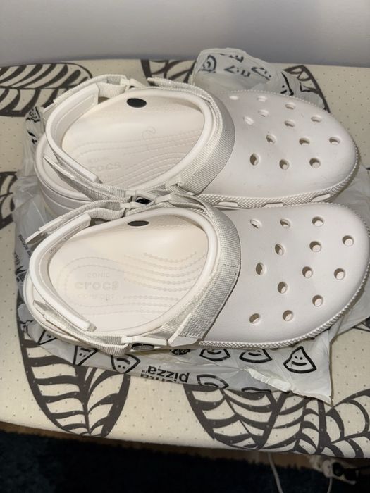 Crocs Classic Crush Clog Originali Alb, Marimea 38-39 (M7/W9) Aproape Noi